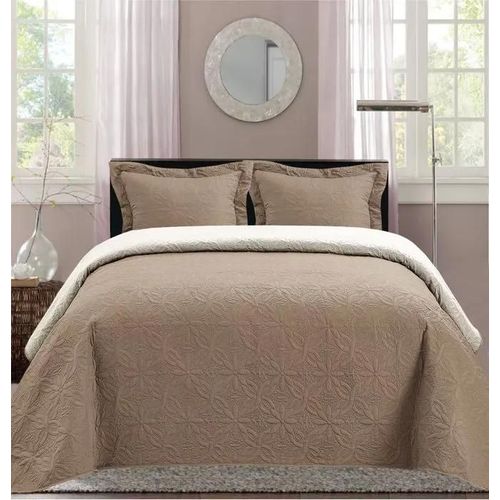Boutis Ultrasonic Bicolor 2 Places 220 X 240 Cm - Tupe Creme