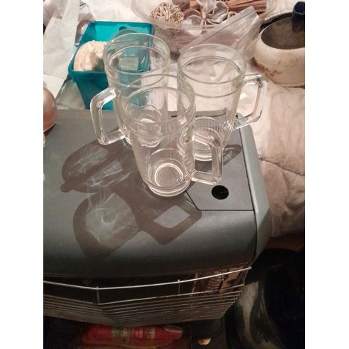 Lot De 3 Verres Ht 13 Cm Bon État