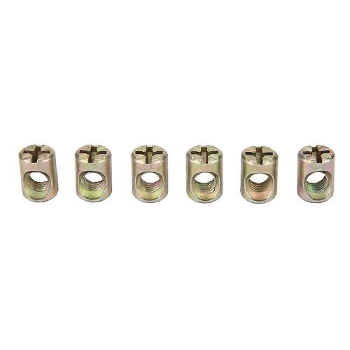 30pcs M6 Meubles Baril Écrou Cheville Cabinet Connecteurs Écrous Intégrés Attaches
