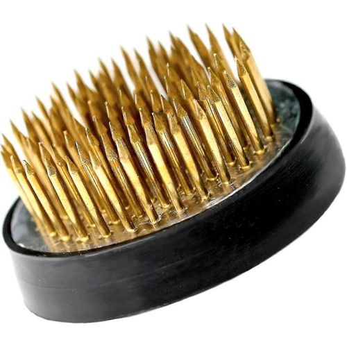 Ikebana Kenzan Avec Joint En Caoutchouc Pour Arrangements Vase Ikebana (1,6 Pouce / 40mm, 1pcs)