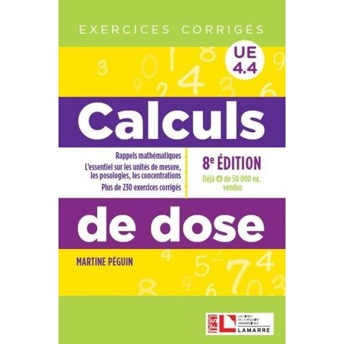 Calculs De Dose Ue 4.4 - Exercices Corrigés