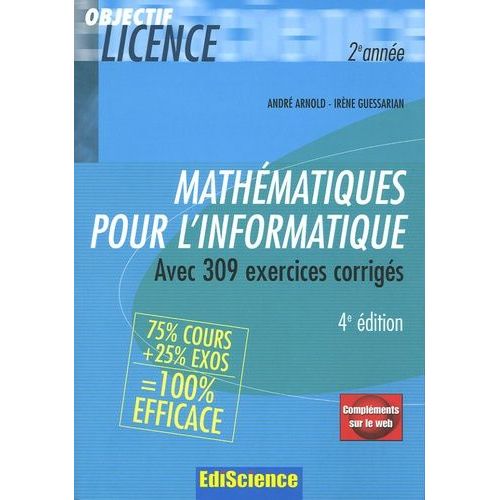 Mathématiques Pour L'informatique - Avec 309 Exercices Corrigés