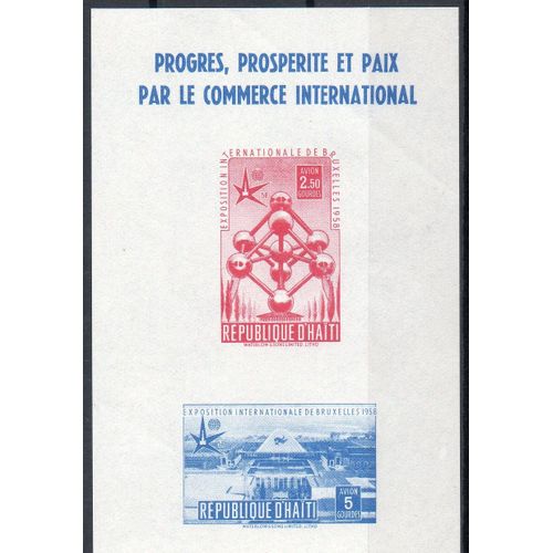 Haïti Timbre Exposition Universelle De Bruxelles 1958