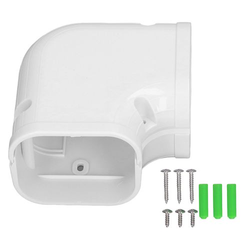CONNOR Coude plat a 90 degres en PVC pour mini climatiseur de 1 a 2 chevaux