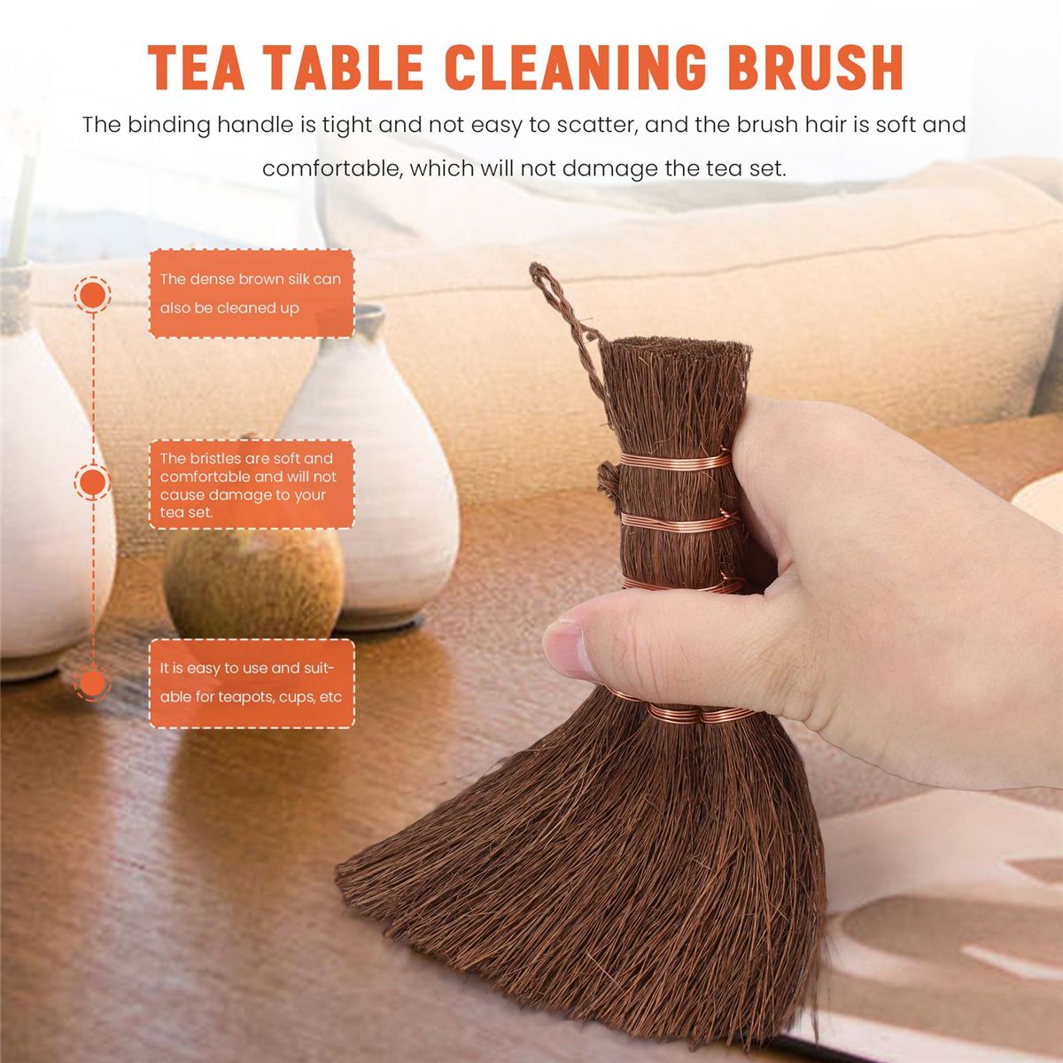 Brosse de nettoyage de balai de nettoyage de mnage naturel ... - 5