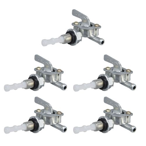 CONNOR Kit de 5 raccords metalliques a filetage male pour vanne d'arret de reservoir de carburant, pour moteur et generateur
