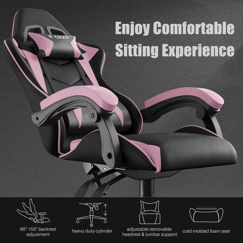 Fauteuil Gaming Race - Rose