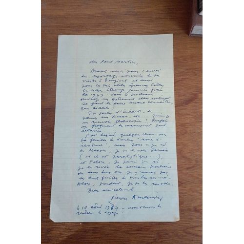 Paul Alechinsky Lettre Autographe Signée Et Datée .Il Parle De Dotremont, Picasso, Massif, Follon Et De Philatélie Entre Autres.