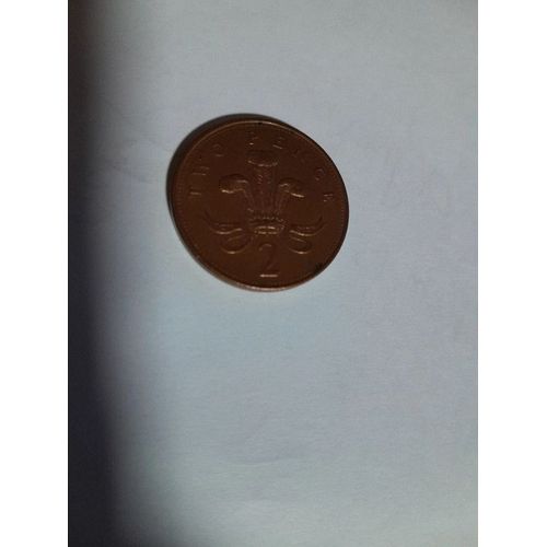 Pièce 2 Pence 2001 Bon État