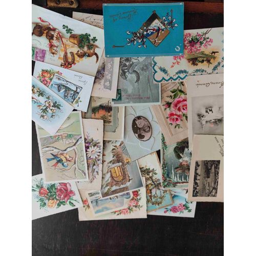 Lot De 18 Cartes Postales Anciennes (+2), Écrites : Bonne Et Meilleurs Voeux, Superbes