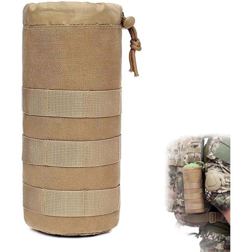Gouts Et Couleursporte Gourde Sac À Dos, Porte Gourde De Plein Air, Poche Bouteille Molle Durable, Sac Gourde Réglable, Pour Plein Air, Randonnée, Voyages, Pêche, Camping, Course À Pied, Vélo