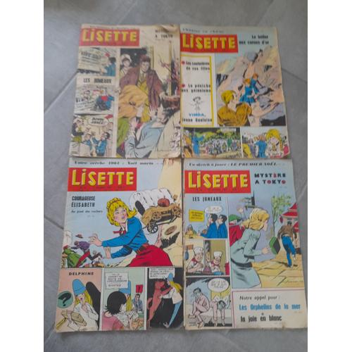 4 Magazines Lisette 1964