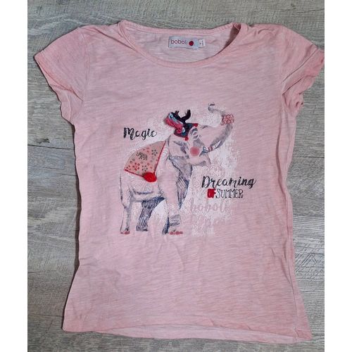 T-Shirt Rose Pâle 8 Ans Boboli