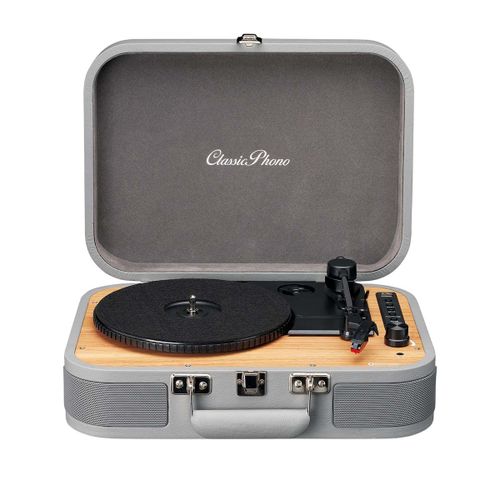 Tourne Disques Bluetooth Classic Phono Modèle TT-116GY Transportable Lenco Gris