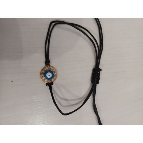 Bracelet Reglable,Rond Doré Avec Strass,Oeil
