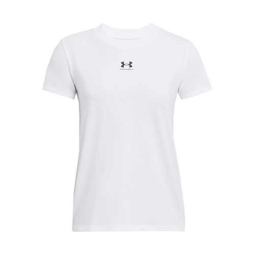 Tee Shirt Manches Courtes Under Armour Ua Rival Core Ss Blanc S