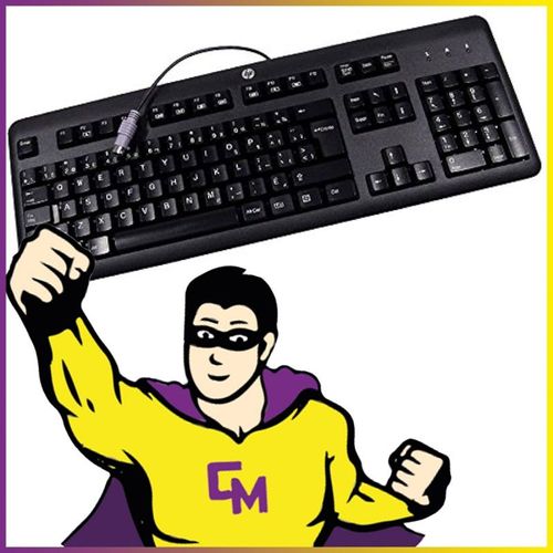 Clavier AZERTY PS2 HP KB-1156 Noir 106 Touches Keyboard