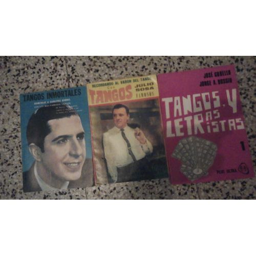 3 Livres De Tango En Espagnol