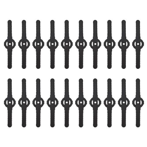 20 Pcs En Plastique Tondeuse À Gazon Lames Jardin Électrique Tondeu...