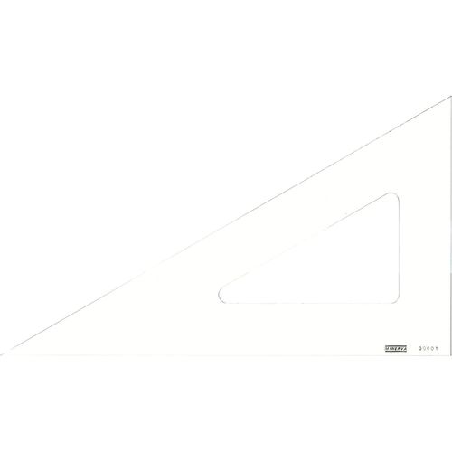 Minerva Equerre 60° Bord Droit 35cm Transparent Qualité Optique Transparent