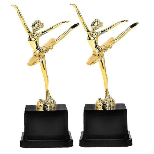 2 Pack Ballet Trophées Enfants Trophée D¿Or Trophée Trophée Compétition Coupes Pour Ballet Danse Littérature Show Trophée