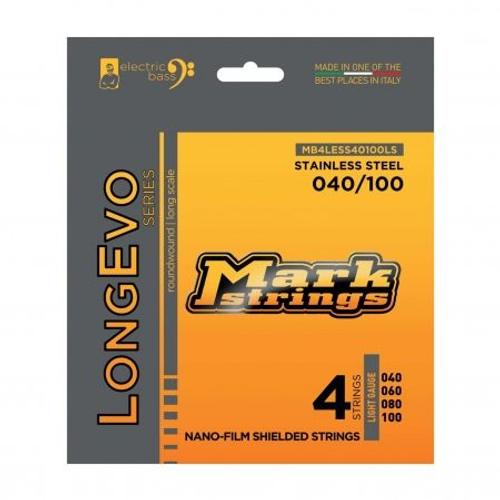Mark Strings - Longevo 040-100 Stainless Steel - Jeu 4 Cordes Basse