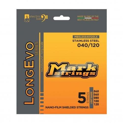 Mark Strings - Longevo 040-120 Stainless Steel - Jeu 5 Cordes Basse