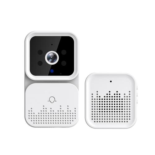 Sonnette VidéO à Distance Sans Fil Smart Doorbell Intercom HD Night Vision WiFi Sonnette Antivol, Conversation Bidirectionnelle