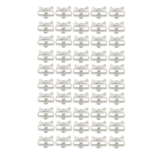 50 Pcs Électrique Clôture Fil Tendeur Portable Jardin Électronique Clôture Alliage Fil Tendeur Gris-YM
