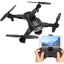 Drones avec caméra pour adultes, drones pour enfants de 8 à 12 ans avec  caméra HD 4K, drone pour débutants avec 2 piles, mode maintien de  l'altitude