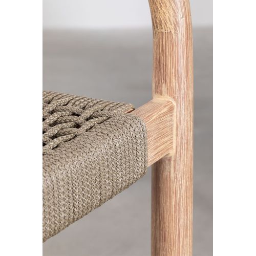 Tabouret Haut En Bois (66,5 Cm) Naele Brun Blé