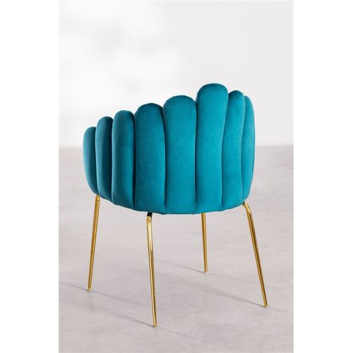 Lot De 4 Chaises De Salle À Manger En Velours Markina