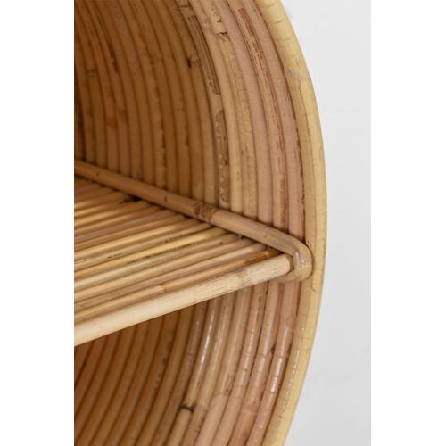 Table De Chevet Flottante En Rotin Tisaia Marron Bois Naturel