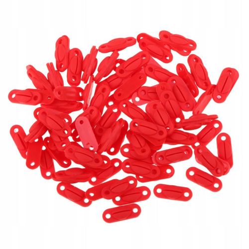 Lot De 100 ?illets De Protection Pour Raquette De Badminton, Rouge, Taille S
