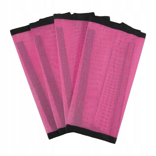 Lot De 4 Guêtres Pour Cheval, Grandes, Respirantes, Amples, Ajustées, Rose Foncé