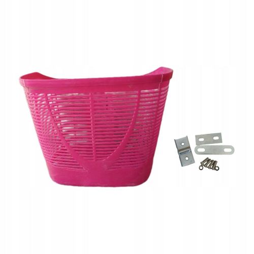 Porte-Bagages Avant Pour Vélo, Courses, Pique-Nique, Rose Foncé