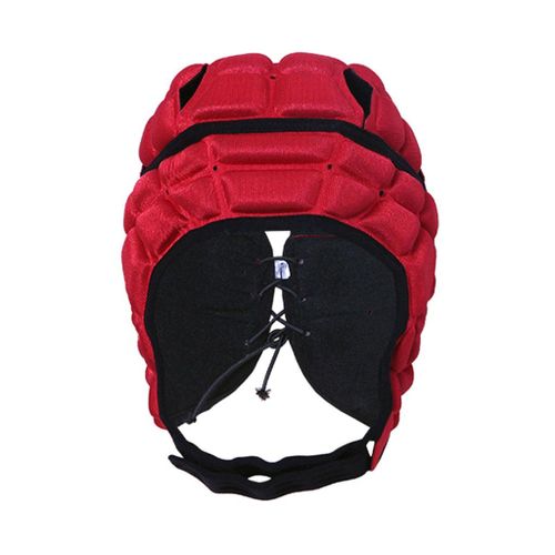 Casque De Rugby Pour Enfant, Doublure Souple, Casquette De Mêlée, Casque De Football, Rouge, Taille M