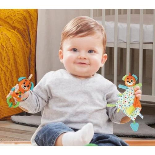 Clementoni - Coffret De Naissance Ourson - Doudou + Hochet + Clés En Plastique Souple A Mordiller