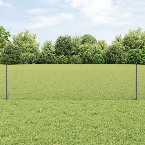 Vidaxl Set De Clôture De Jardin Pack De 2 Gris Treillis En Acier