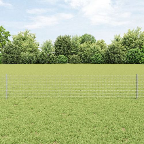 Vidaxl Clôture Euro Pack De 3 Acier Galvanisé 50 X 0.4 M Très Robuste