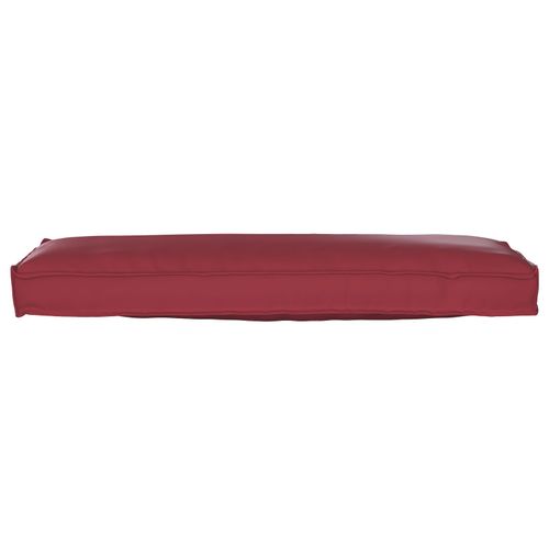 Vidaxl Coussin De Palette Pour Banc Rouge Vin 120x40x8 Cm En Tissu Oxford