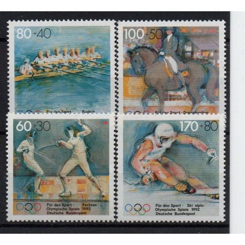Allemagne Timbres Jeux Olympiques 1992