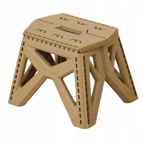 Tabouret De Camping Pour Enfants, Siège Compact Avec Poignée, Mobilier Kaki
