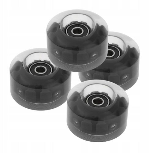 4 Pièces Roues De Roller Lumineuses Avec Roulements Pgb Double Rangée Lumineuse