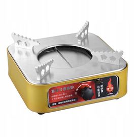Réchaud De Camping Portable Équipement De Cuisson Compact Et Efficace 18,5 X 18,5 Cm