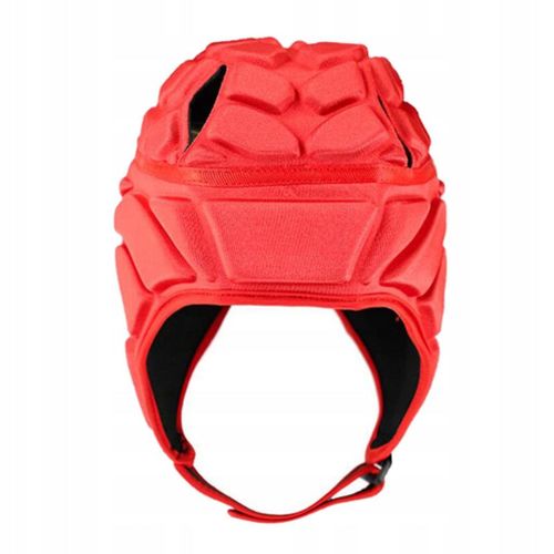 Casque De Rugby Léger, Réglable, Rembourré, Compression, Rouge, Taille L