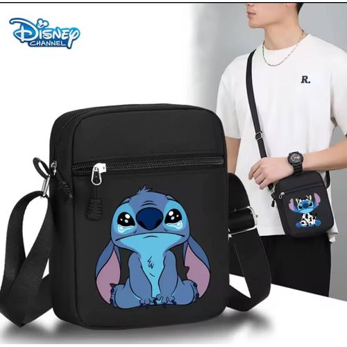 Disney Lilo Stitch femmes hommes sac à bandoulière sacs à bandoulière fille garçon Oxford tissu sac carré sacs de téléphone portable sac à main Anime cadeaux
