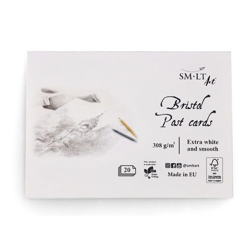 Cartes Postales Sm-Lt Papier Ultra-Lisse 10,5x15 Cm 20 Feuilles 308g/M²