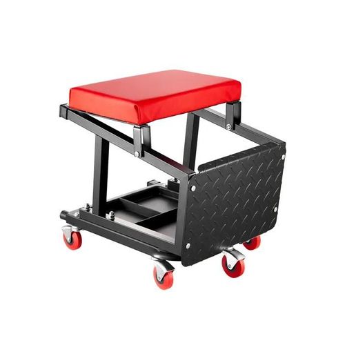 Tabouret D'atelier Sur Roulettes-Vevor-Tabouret De Mécanicien-Charge 136 Kg-Pivotant À 360°-Avec Plateau À Outils