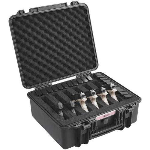 Mallette Pour Pistolets Durables-Vevor-Étui Rigide Résistant À L'eau Et Sécurisé Pour 6 Pistolets-491 × 434 × 211 Mm